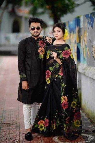 শাড়ী -হাফসিল্ক পাঞ্জাবি